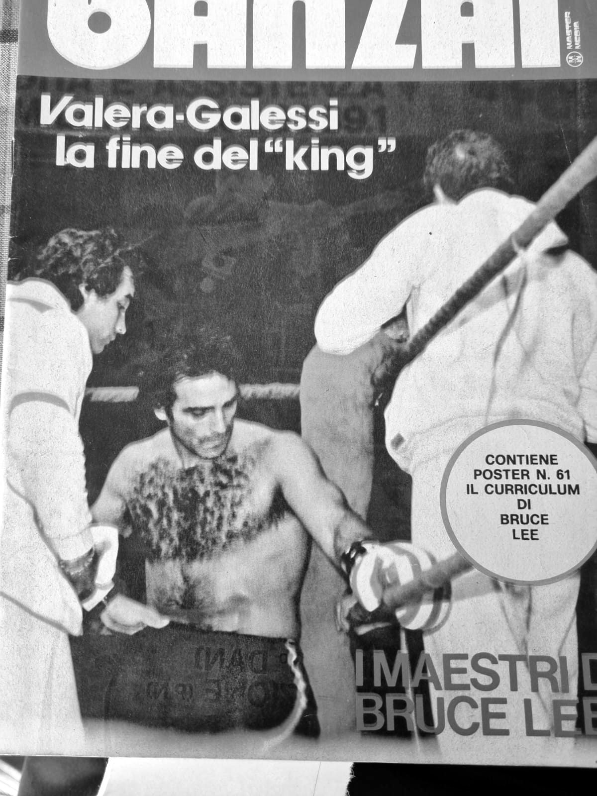 Copertina della rivista Banzai: Valera–Galessi, la fine del King.