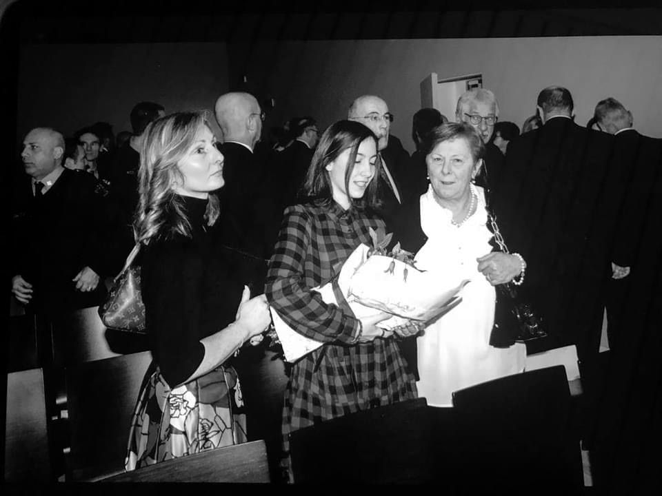 Momento della cerimonia del Gala, il pubblico e la famiglia.