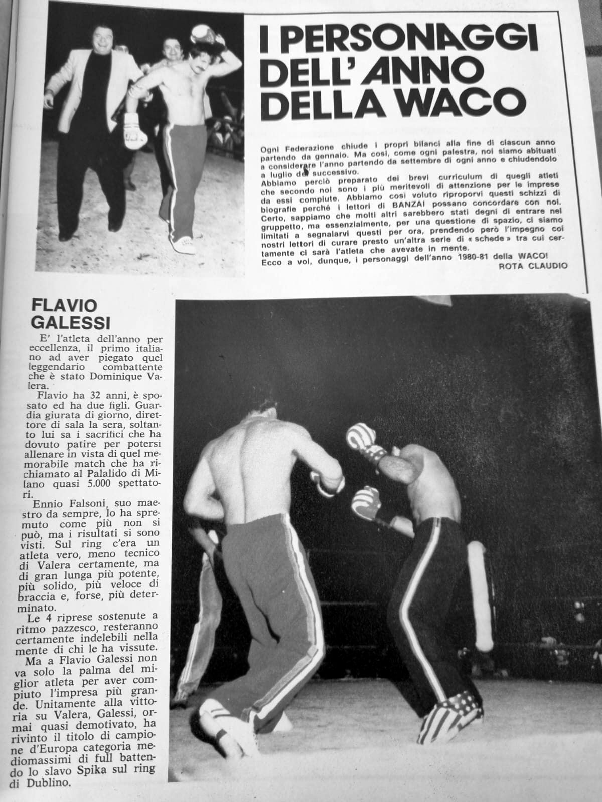 Rivista: i personaggi dell'anno della WAKO.